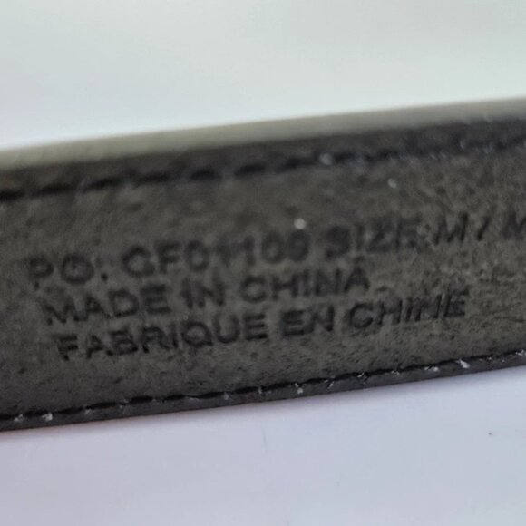 COBE Black Leather Belt – Classic Style with Silver Buckle – Size 32” - Picture 6 of 7